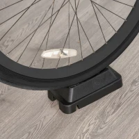 Soozier Bike Trainer Magnetic Bicycle Stand Indoor Exerciser w/ Quick Release Skewer, 5 Levels Resistance Silver(m-9)