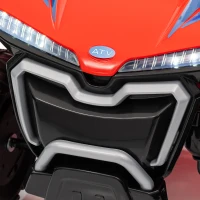 Qaba Kids ATV Quad, 6V Ride On Toy with Rechargeable Battery, Light, Music, Forward & Reverse for Toddlers, Red(m-9)