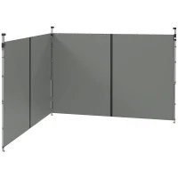 Outsunny 10' x 20' or 10' x 10' Pop Up Canopy Sidewalls, 2 Pack Gazebo Side Panels, Sides Replacement, with Zipped Doors(m-2)