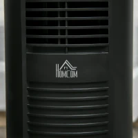 HOMCOM Freestanding Tower Fan Cooling for Home Bedroom with 3 Speed, 12h Timer, Oscillating, LED Sensor Panel, Remote Controller, Black(m-10)