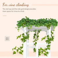 Outsunny 85" Wooden Garden Arbor for Wedding and Ceremony, Outdoor Garden Arch Trellis for Climbing Vines - White(m-6)