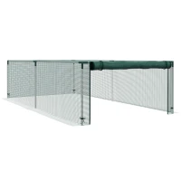 Outsunny 8' x 4' Plant Protection Cage with Zipper Roll-Up Door, Plant Protector from Animals with Galvanised Steel Frame(m-9)