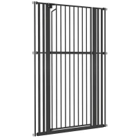 PawHut 63" Extra Tall Pet Gate 30-41" Wide Adjustable Baby Gate Pressure Mounted for Doorways, Hallways, Stairs(m-2)