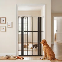 PawHut 63" Extra Tall Pet Gate 30-41" Wide Adjustable Baby Gate Pressure Mounted for Doorways, Hallways, Stairs(m-8)