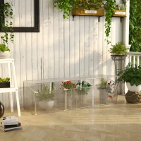Outsunny Cold Frame with Adjustable Roof, Aluminum Vented Mini Greenhouse(m-2)