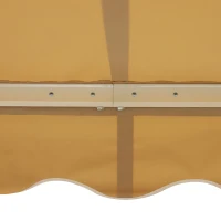 Outsunny 10' x 8' Retractable Awning, Patio Awnings, Sunshade Shelter w/ Manual Crank Handle, Beige(m-9)