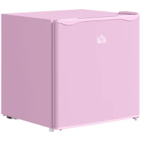 HOMCOM 1.1 Cu.Ft Countertop Mini Freezer, Compact Upright Freezer with Removable Shelves, Pink(m-11)