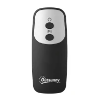 Outsunny 1500 W Electric Patio Heater, Wall Mounted IP65 Waterproof Outdoor Infrared Heater with Touch/Remote Control, Black(m-12)