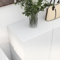 HOMCOM Shoe Storage Cabinet with Adjustable Shelves and Soft-Close Hinges, for 15-20 Pairs of Shoes, White(m-9)