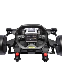 Aosom 24V 7.5 MPH Electric Go Kart with Adjustable Seat, Slow Start, White(m-18)