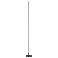 HOMCOM Modern LED Floor Lamp, Tall Corner Light with Metal Base for Office, Bedroom, Living Room, Black(m-13)