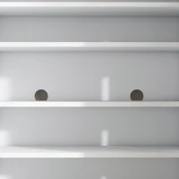 HOMCOM Shoe Storage Cabinet with Adjustable Shelves and Soft-Close Hinges, for 15-20 Pairs of Shoes, White(m-10)