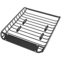 Soozier Roof Rack Cargo Carrier Basket, 150LBS Heavy Duty Roof Basket, 46" x 36" x 4.5" Rooftop Cargo Carrier for SUV, Truck(m-2)