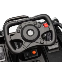Qaba 24V Electric Car for Kids with Dual 550W Motors, Remote Control, Soft Start, Metal Front Bumper, Max 5Mph, for Age 3+(m-9)