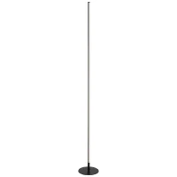 HOMCOM Modern LED Floor Lamp, Tall Corner Light with Metal Base for Office, Bedroom, Living Room, Black(m-1)