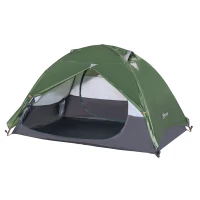 Outsunny 2 Person Camping Tent Dome Tent with Waterproof Polyester Rain Cover, 4 Mesh Windows for Air, & Carry Bag(m-1)