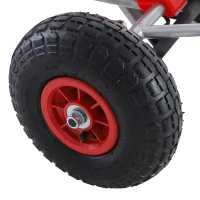 Aosom Pedal Go Kart Children Ride on Car  Racing Style with Adjustable Seat, Rubber Wheels, Handbrake, Clutch(m-16)