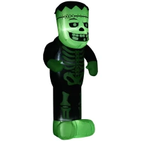 HOMCOM 8FT Outdoor Halloween Inflatable Skeleton Frankenstein(m-11)