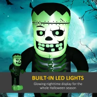 HOMCOM 8FT Outdoor Halloween Inflatable Skeleton Frankenstein(m-5)