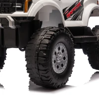 Qaba 12V Kids Ride on Truck Car, Licensed Ford F-150 Electric Car for Kids with Headlight, Horn, for Ages 2-5, White(m-9)