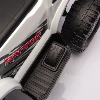 Qaba 12V Kids Ride on Truck Car, Licensed Ford F-150 Electric Car for Kids with Headlight, Horn, for Ages 2-5, White(m-10)