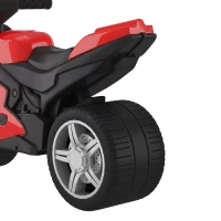 Qaba Balance Bike with Music and Wide Tires Baby Balance Bike for Toddlers 1-3 Years Red(m-9)