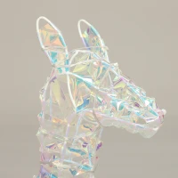 Outsunny 3-Piece Lighted Reindeer Family Set, Iridescent Outdoor Christmas Decoration, Deer Family with 8 Modes, Daily Timer(m-9)