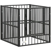 PawHut 33" - 60" x 31.5" Indoor & Outdoor Dog Playpen for Small & Medium Dogs, Dog Kennel Outdoor Playpen Dog Exercise Pen with Tall Height, Dog Run Enclosure(m-11)