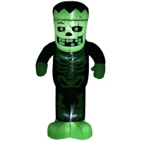 HOMCOM 8FT Outdoor Halloween Inflatable Skeleton Frankenstein(m-1)