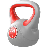 Soozier 31 lb Soft Kettlebell, Sand Filled Weight with Grip Handle, Solid Kettlebell Weight for Full Body Workout, Red(m-2)
