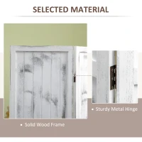 HOMCOM Screen Divider Room Divider Screen with Foldable Design for Indoor Bedroom Office 5.5' Rustic White(m-5)