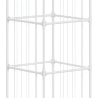 Qaba Stuffed Animal Storage Organizer, Teddy Toy Storage Organizer with Waterproof Bottom for Playroom, Nursery, 47x47x132cm(m-11)