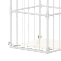 Qaba Stuffed Animal Storage Organizer, Teddy Toy Storage Organizer with Waterproof Bottom for Playroom, Nursery, 47x47x132cm(m-12)