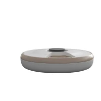 PawHut Automatic Cat Feeder for Dry Wet Food Timed Cat Dog Food Dispenser with 6 Trays 1 Ice Pack Battery Powered Light Brown(m-11)