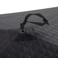 Outsunny 2 Person Insulated Ice Fishing Shelter Pop-Up Portable Ice Fishing Tent with Carry Bag and Anchors for Lowest Temps -22℉, Black(m-8)