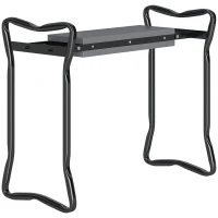 Outsunny Garden Kneeler and Seat Stool, Folding Gardening Stool Kneeling Chair with Thicken Pad and Handles(m-9)
