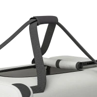 PawHut Pet Carrier Bag, Soft-Sided Dog Carrier for Small Dogs, Portable Pet Travel Bag, Light Grey(m-12)