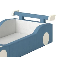 Qaba Climbing Toys for Toddlers, Foam Climbing Block Convert to Ball Pit or Toddler Bed for Gross Motor, 18-72 Months, Blue(m-10)