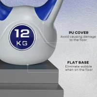 Soozier 26 lb Soft Kettlebell, Sand Filled Weight with Grip Handle, Solid Kettlebell Weight for Full Body Workout, Dark Blue(m-6)