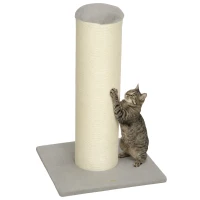 PawHut 30" Tall Cat Scratching Post, 7.9" Large Diameter Scratch Post with Natural Sisal Rope and Stable Base(m-13)