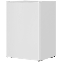 HOMCOM 2.5 Cu.Ft Mini Fridge, Single Door Compact Refrigerator with Freezer, Adjustable Thermostat, Reversible Door, White
