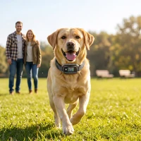 PawHut GPS Dog Training Collar IP67 Waterproof E Collar Remote Rechargeable Black(m-8)