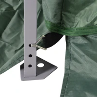 Outsunny Slant Leg Pop Up Canopy Tent with Netting and Carry Bag, Instant Sun Shelter, Tents, Green(m-8)