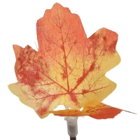 HOMCOM 6FT Artificial Lighted Maple Tree with 96 LED Lights, Daily Timer, Fall Decoration with Bendable Branches(m-12)