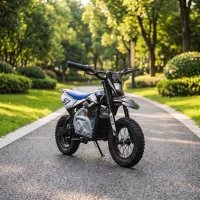 Qaba 36V Electric Dirt Bike for Kids with Brushless Motor, Up to 9.9 MPH, Inflatable Tires and Rear Suspension, Black(m-9)