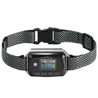 PawHut GPS Dog Training Collar IP67 Waterproof E Collar Remote Rechargeable Black(m-1)