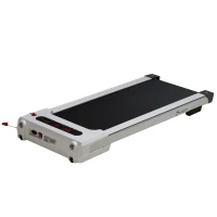 Soozier Compact Walking Pad, 2-in1 Under Desk Treadmill, Walking Jogging Machine with Bluetooth, Remote Control, 12 Pre-Programs, Transport Wheels, Installation-Free, for Home Gym Office(m-6)