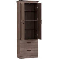 HOMCOM 67" Tall Kitchen Pantry Storage Cabinet, Kitchen Pantry Cabinet with Doors, Drawers and Adjustable Shelves(m-11)