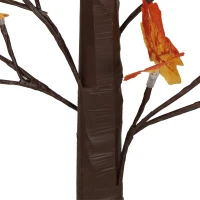 HOMCOM 6FT Artificial Lighted Maple Tree with 96 LED Lights, Daily Timer, Fall Decoration with Bendable Branches(m-11)