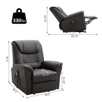 HOMCOM Power Lift Recliner for Elderly Reclining Chair(m-3)